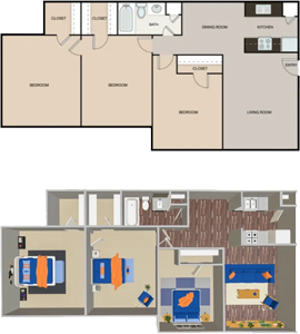 D2-3x1-1002 Sq.Ft.*